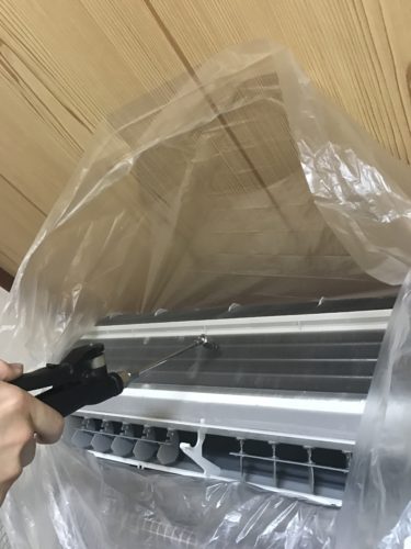 エアコン流れ5高圧洗浄