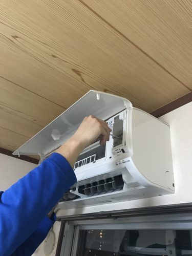 エアコン流れ7組み立て・取り付け